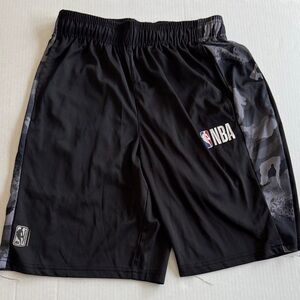 NBA Black and Gray Men's Athletic Shorts